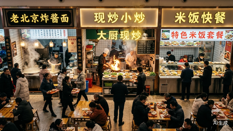 中式快餐,重新接管商场